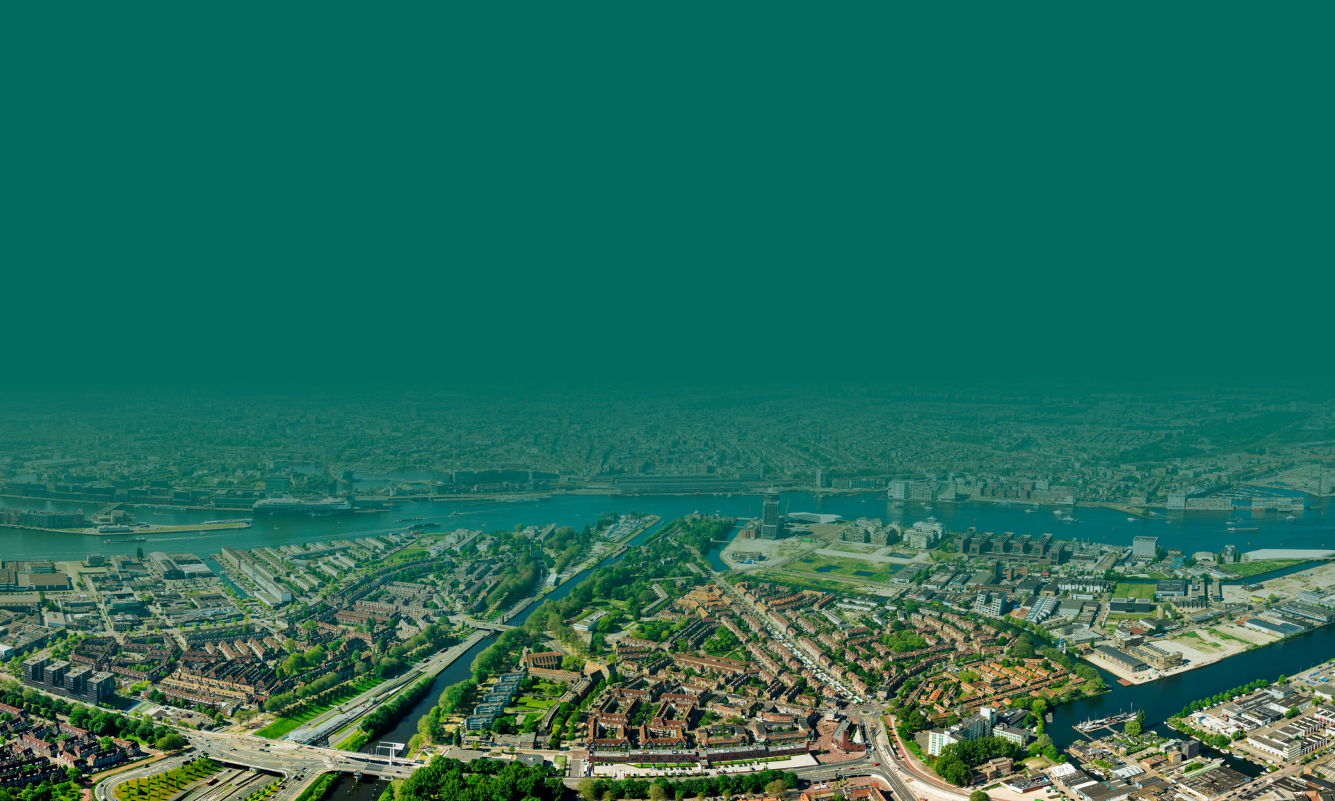 Amsterdam Noord luchtfoto panorama 303302